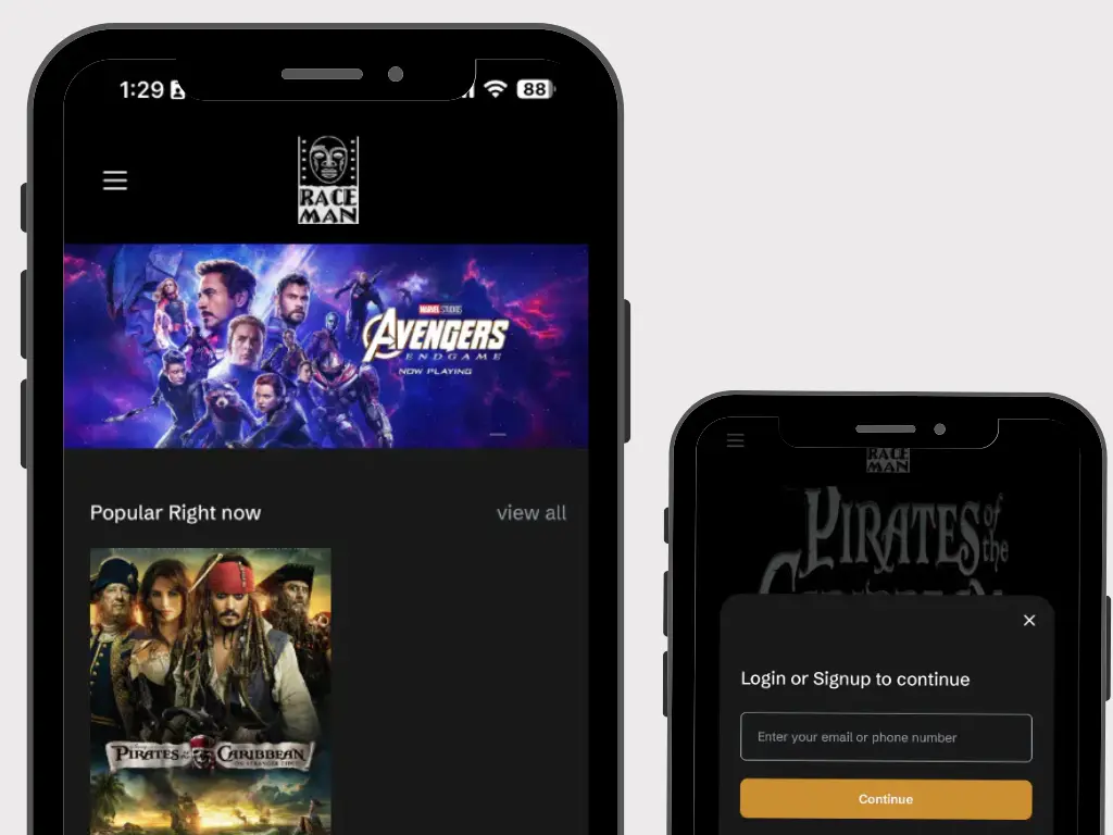 Raceman OTT - Web | Streaming